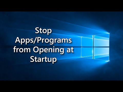 How to have apps open on startup
